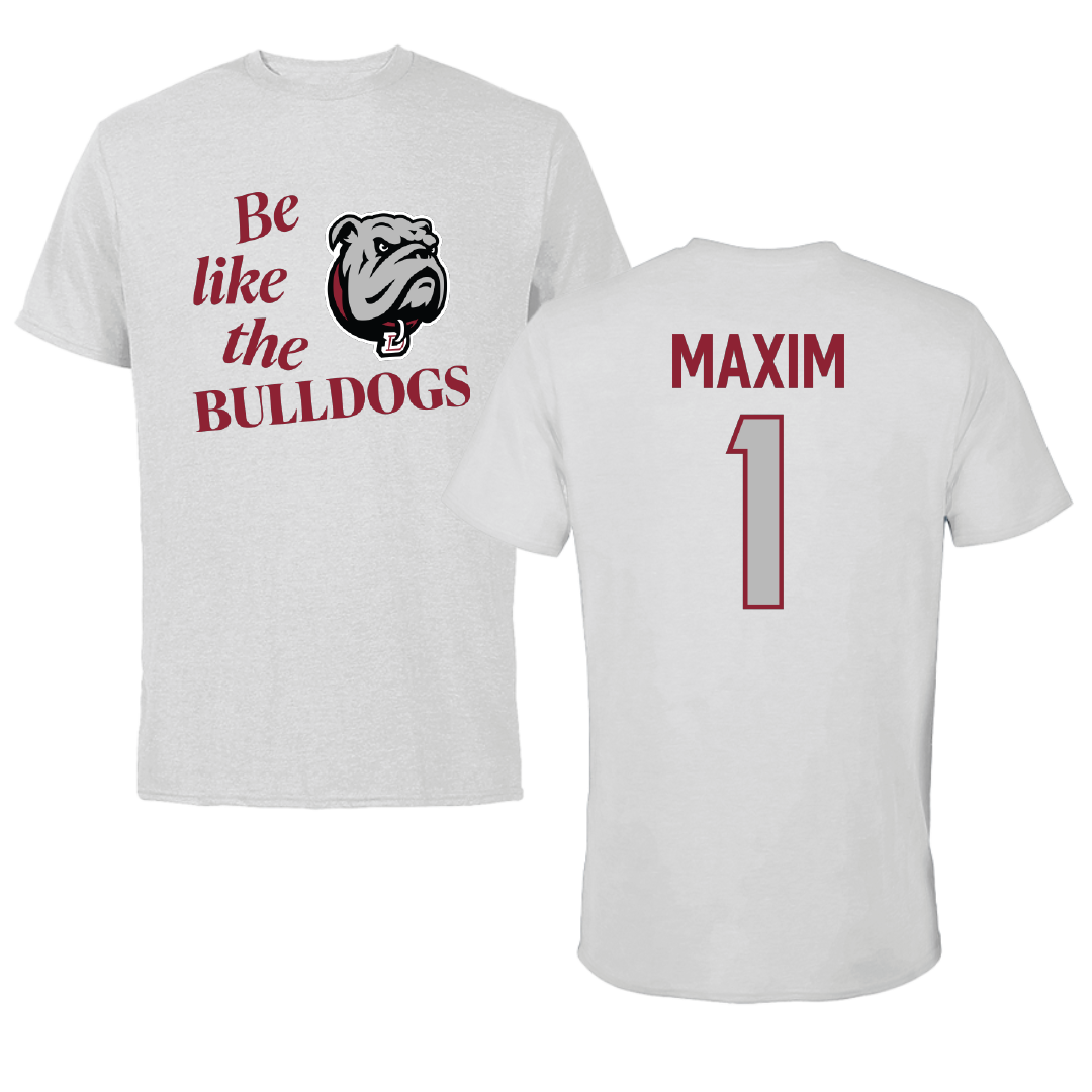 Dean College Baseball Light Gray Be Like Us Performance Tee - #1 Bert Maxim