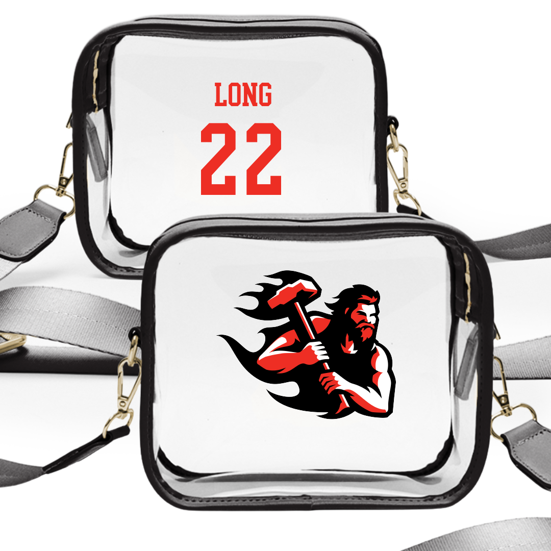PennWest California Soccer (M) Black Clear Stadium Bag - #22 Carson Long