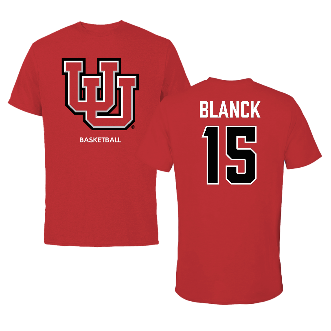 University of Utah Basketball (W) Red Performance Tee - #15 Alyssa Blanck