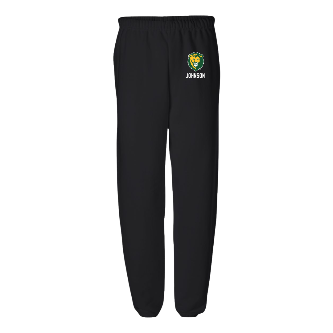 Southeastern Louisiana University TF and XC Black Sweatpants - Bryce Johnson