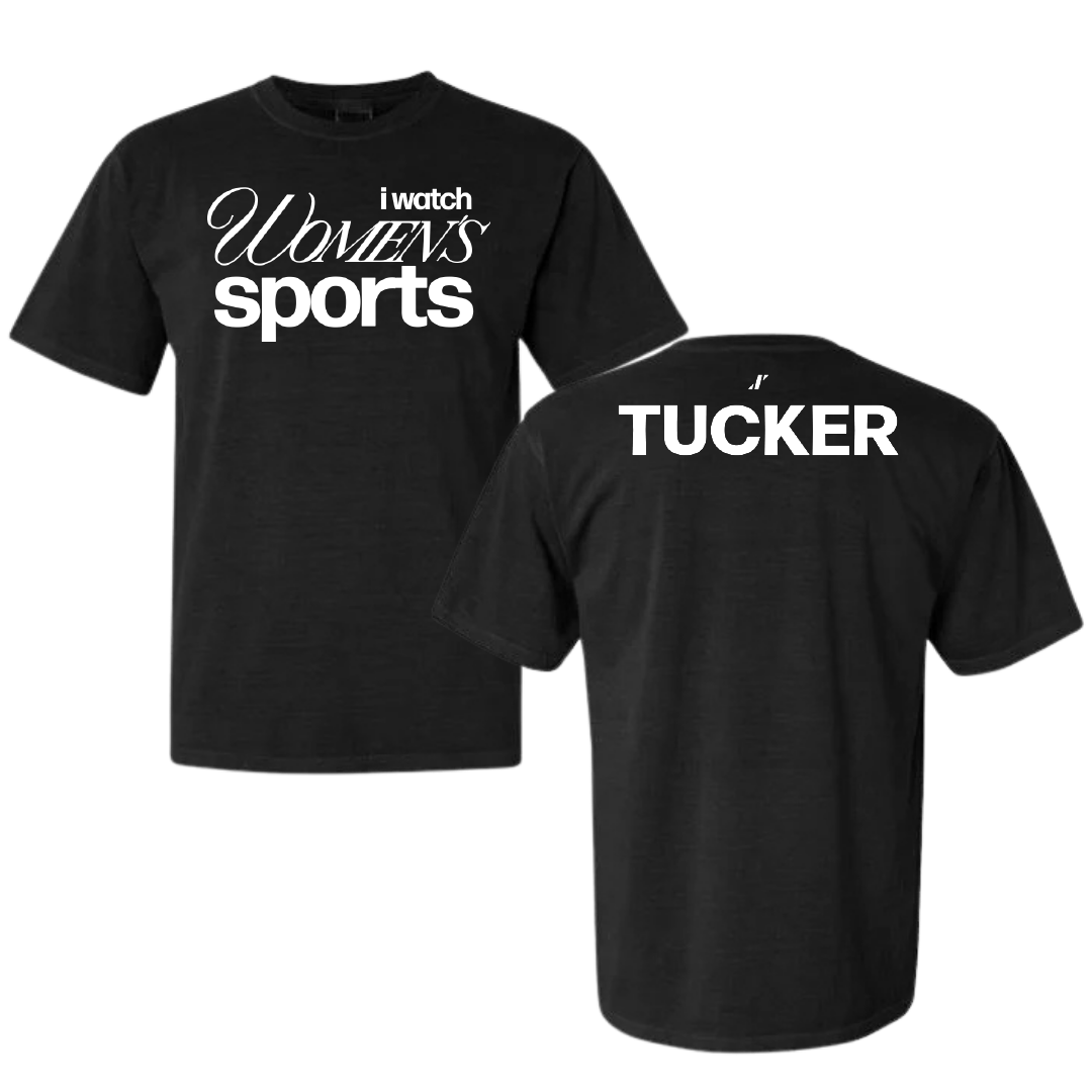 Jacksonville State University TF and XC Black WHM Comfort Colors Tee - Hailey Tucker