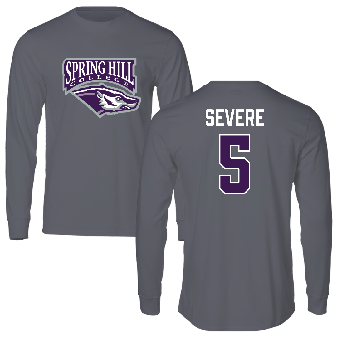 Spring Hill College Basketball Dark Gray Long Sleeve - #5 Laurie Severe