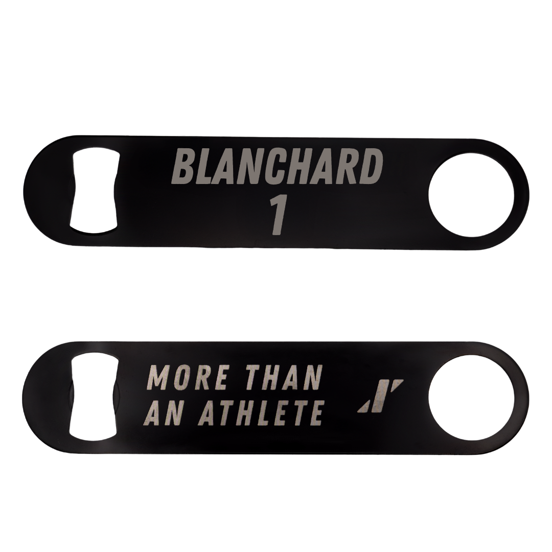 George Mason University Baseball Black Bottle Opener - #1 Evan Blanchard