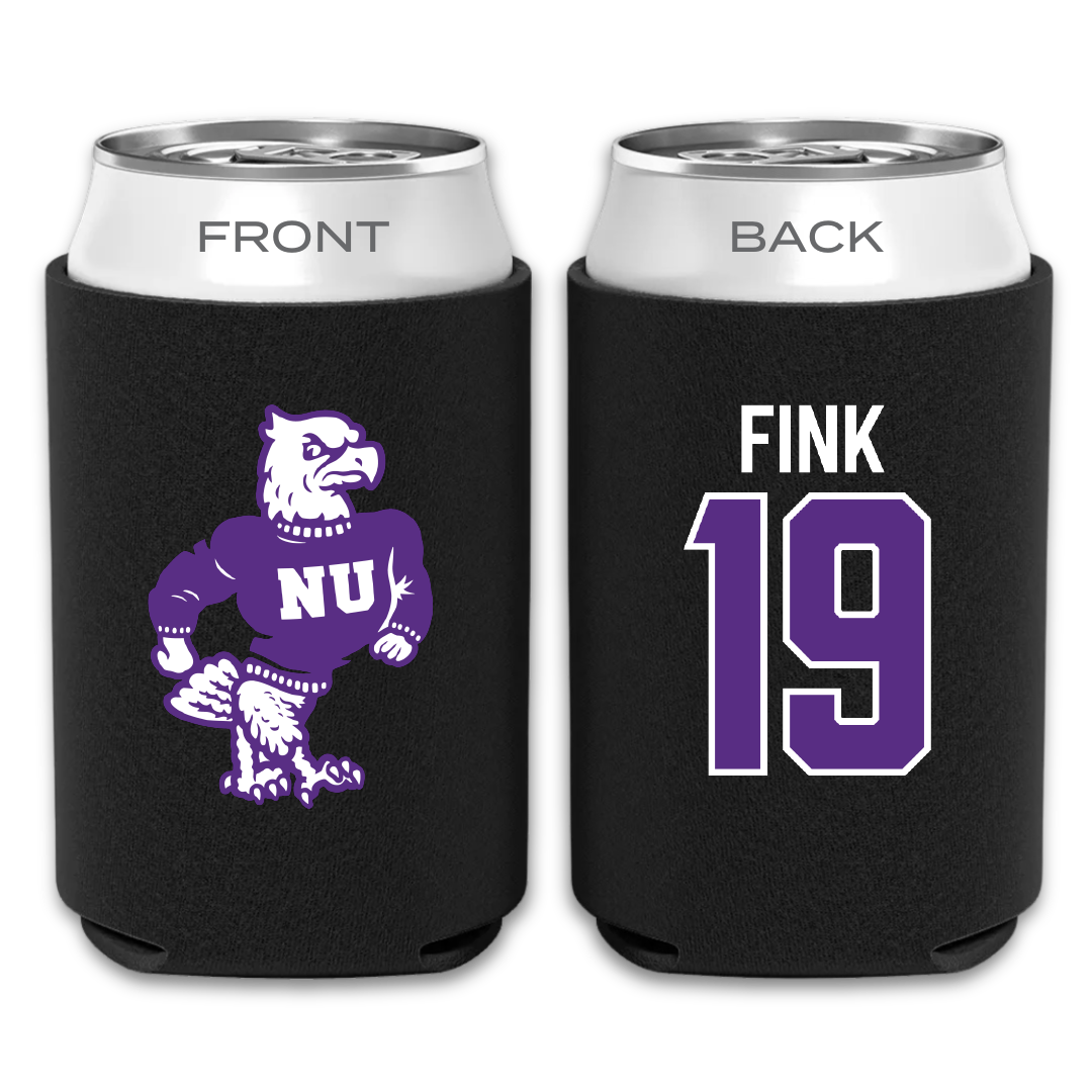 Niagara University Baseball Black Can Cooler - #19 Carter Fink