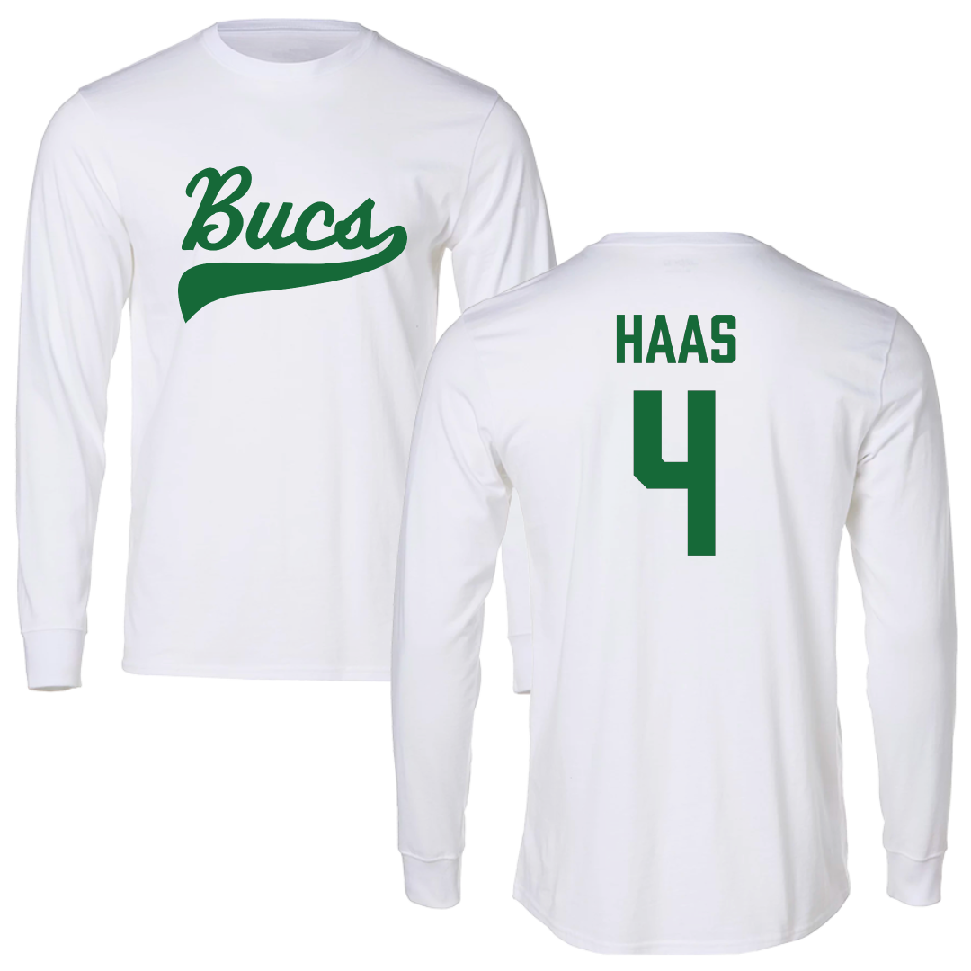 Shelton State Community College Softball White Performance Long Sleeve - #4 Graidin Haas