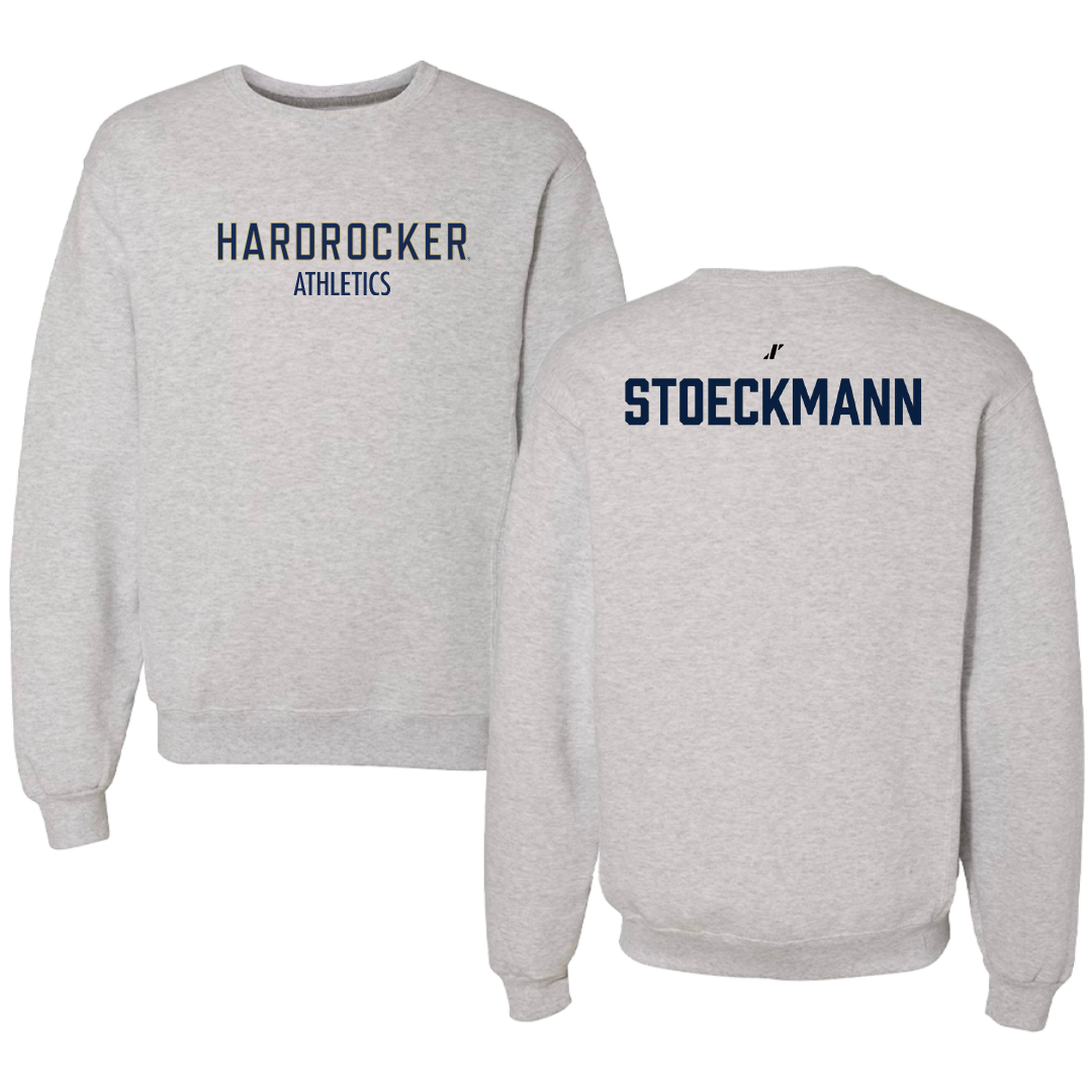 South Dakota Mines TF and XC Light Gray Crewneck - Alexander Stoeckmann