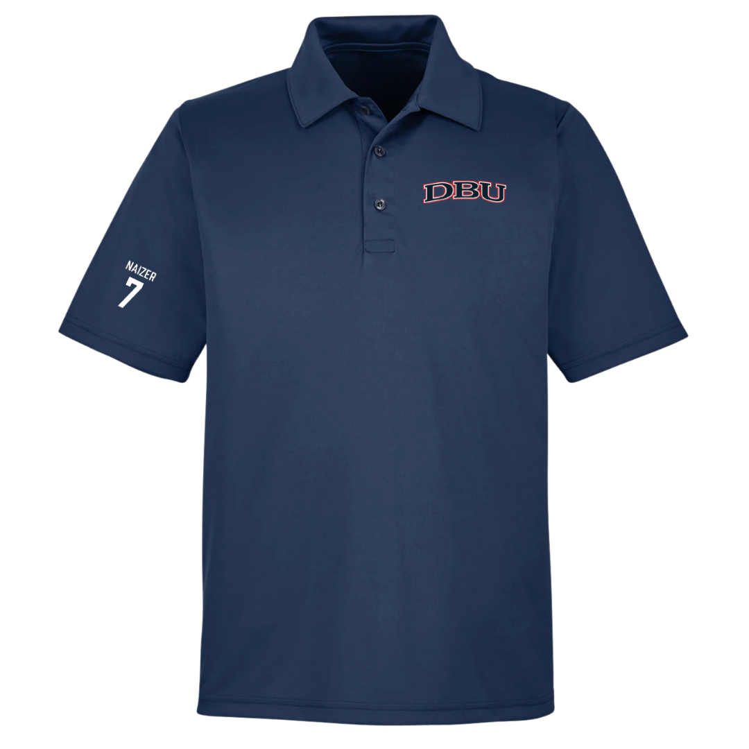 Dallas Baptist University Soccer (W) Navy Polo - #7 Kaleigh Naizer