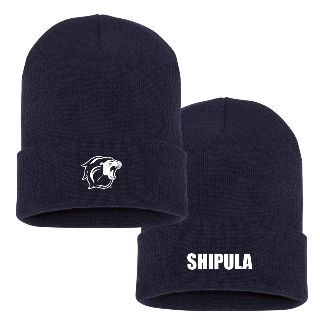 The College of New Jersey Baseball Navy Beanie - Mike Shipula