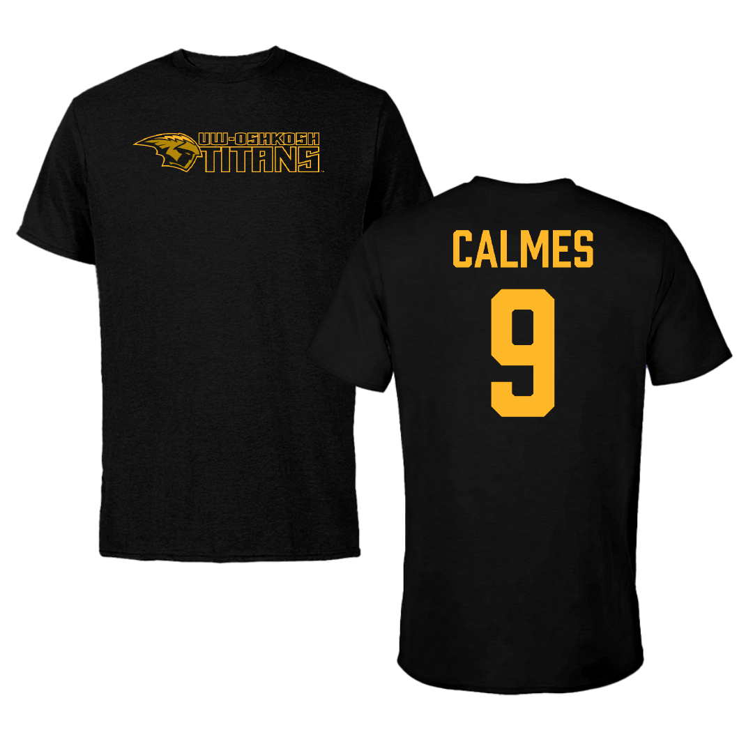 University of Wisconsin-Oshkosh Softball Black Performance Tee - #9 Skyler Calmes