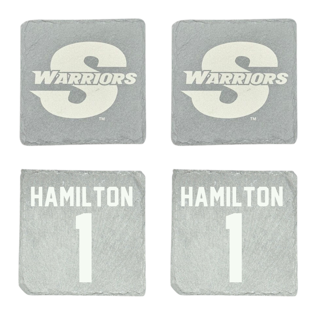 Stanislaus State Basketball (W) Stone Coaster (4 Pack)  - #1 Nerissa Hamilton