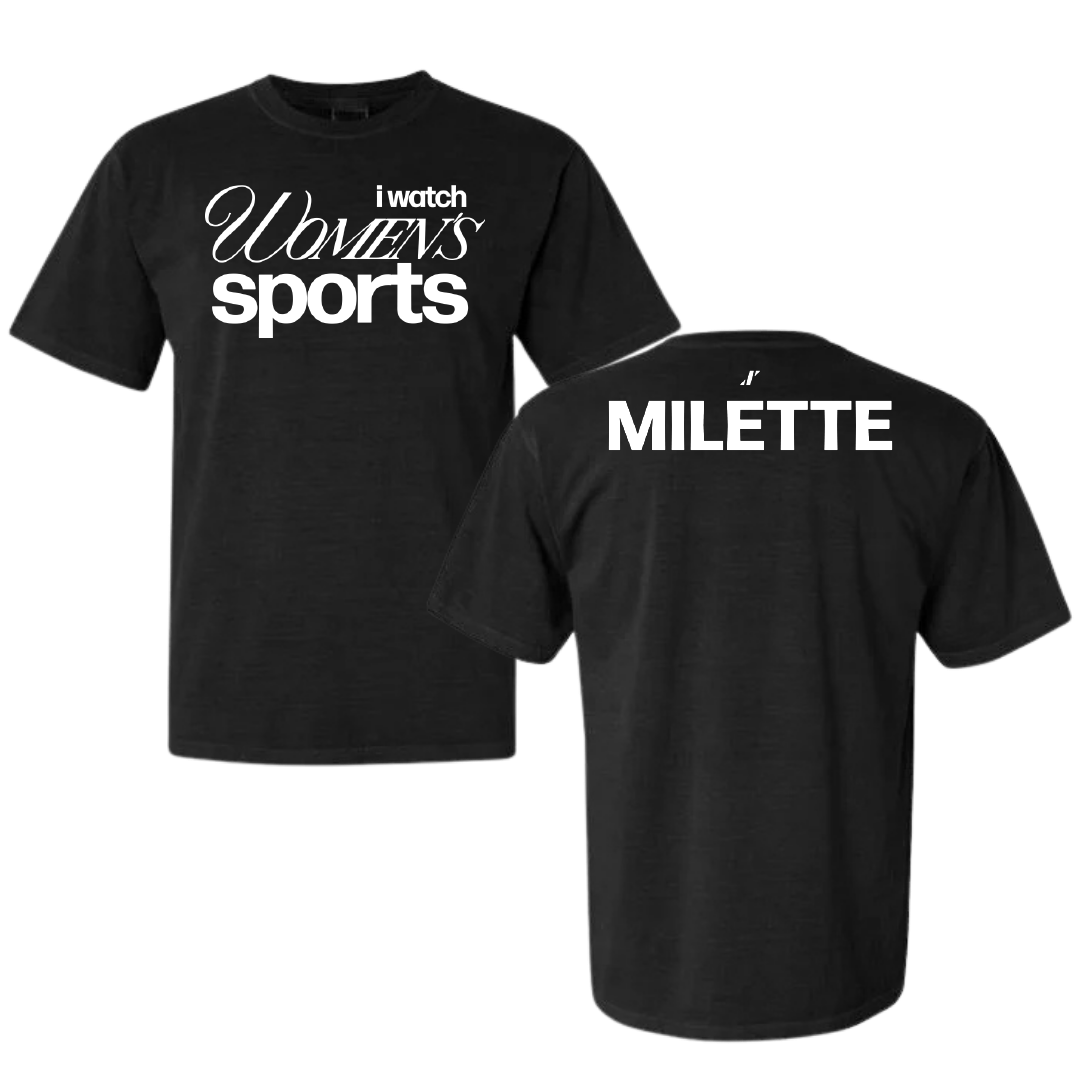 Cheer Black WHM Comfort Colors Tee - Summer Milette