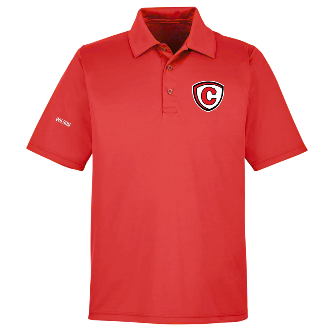 Carthage College Swimming & Diving Red Polo - Colin Wilson