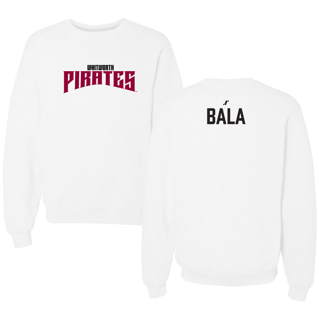 Whitworth University TF and XC White Classic Crewneck - Gage Bala