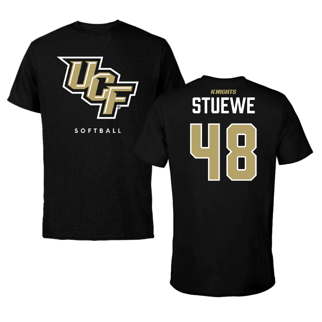 University of Central Florida Softball Black Tee - #48 Ava Stuewe