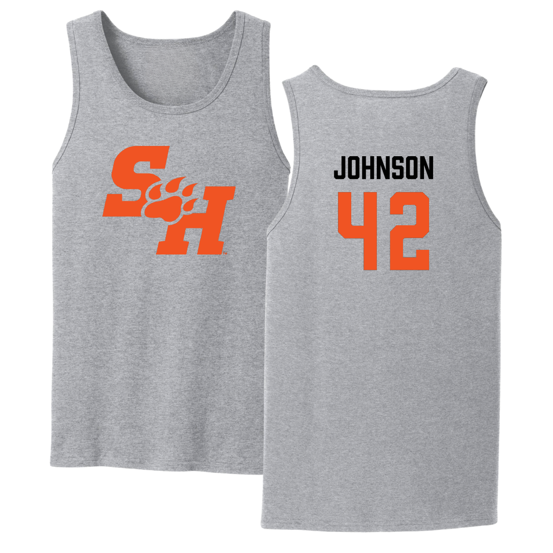 Sam Houston State University Baseball Sport Gray Tank Top - #42 Zakery Johnson