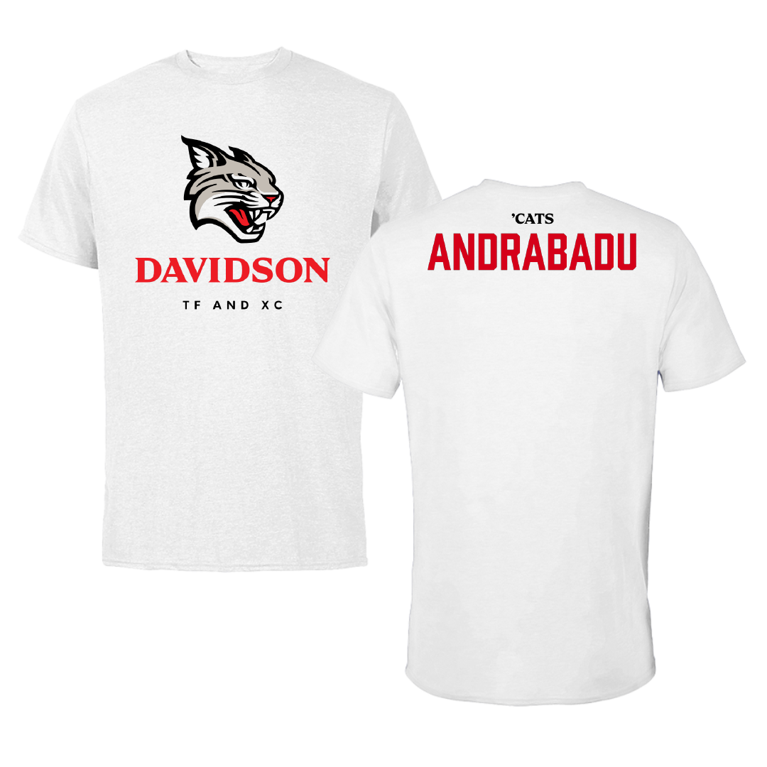 Davidson College TF and XC White Tee - Sineth Andrabadu