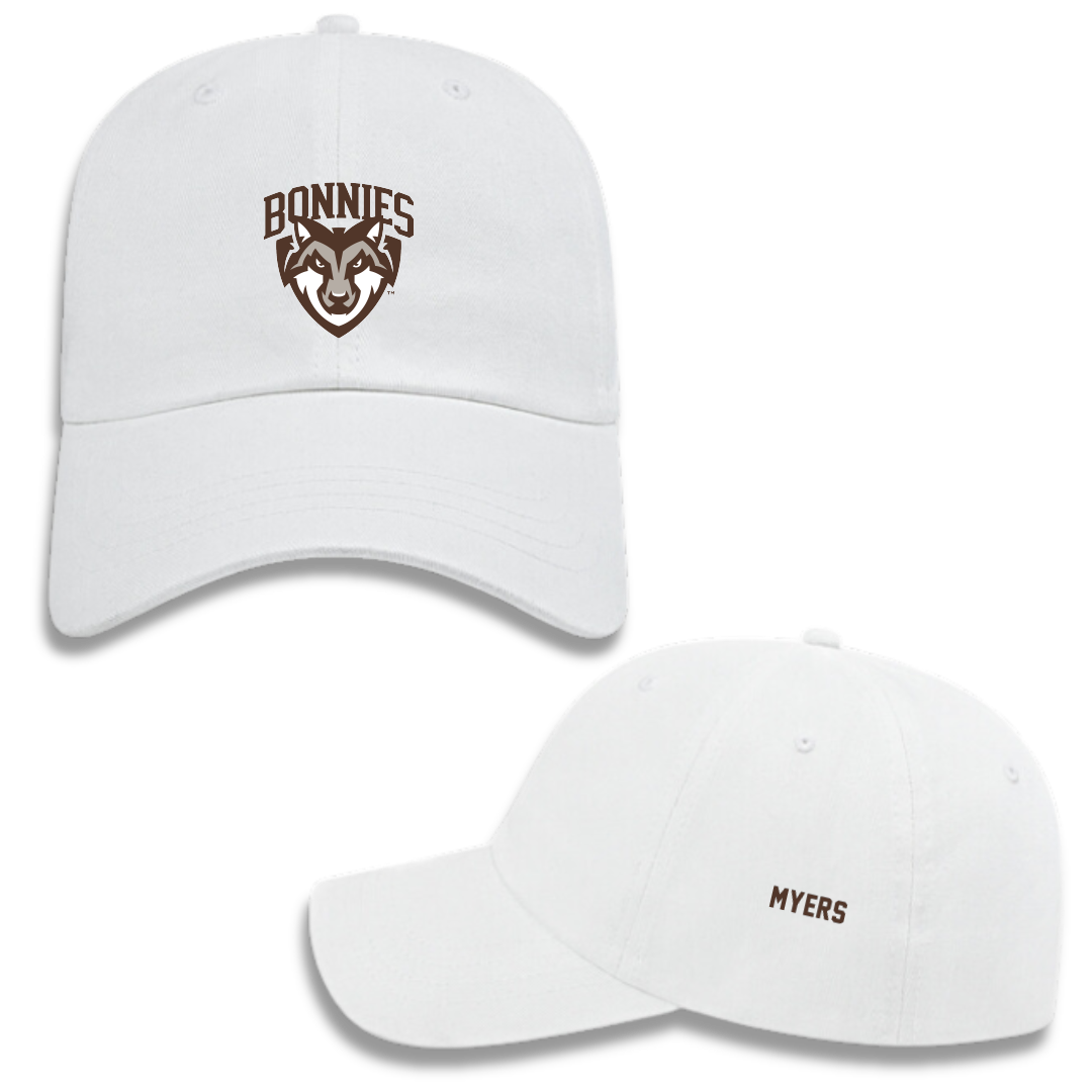 St. Bonaventure University Swimming & Diving White Hat - Halle Myers