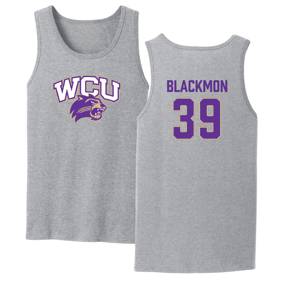Western Carolina University Football Sport Gray Tank Top - #39 Brayden Blackmon