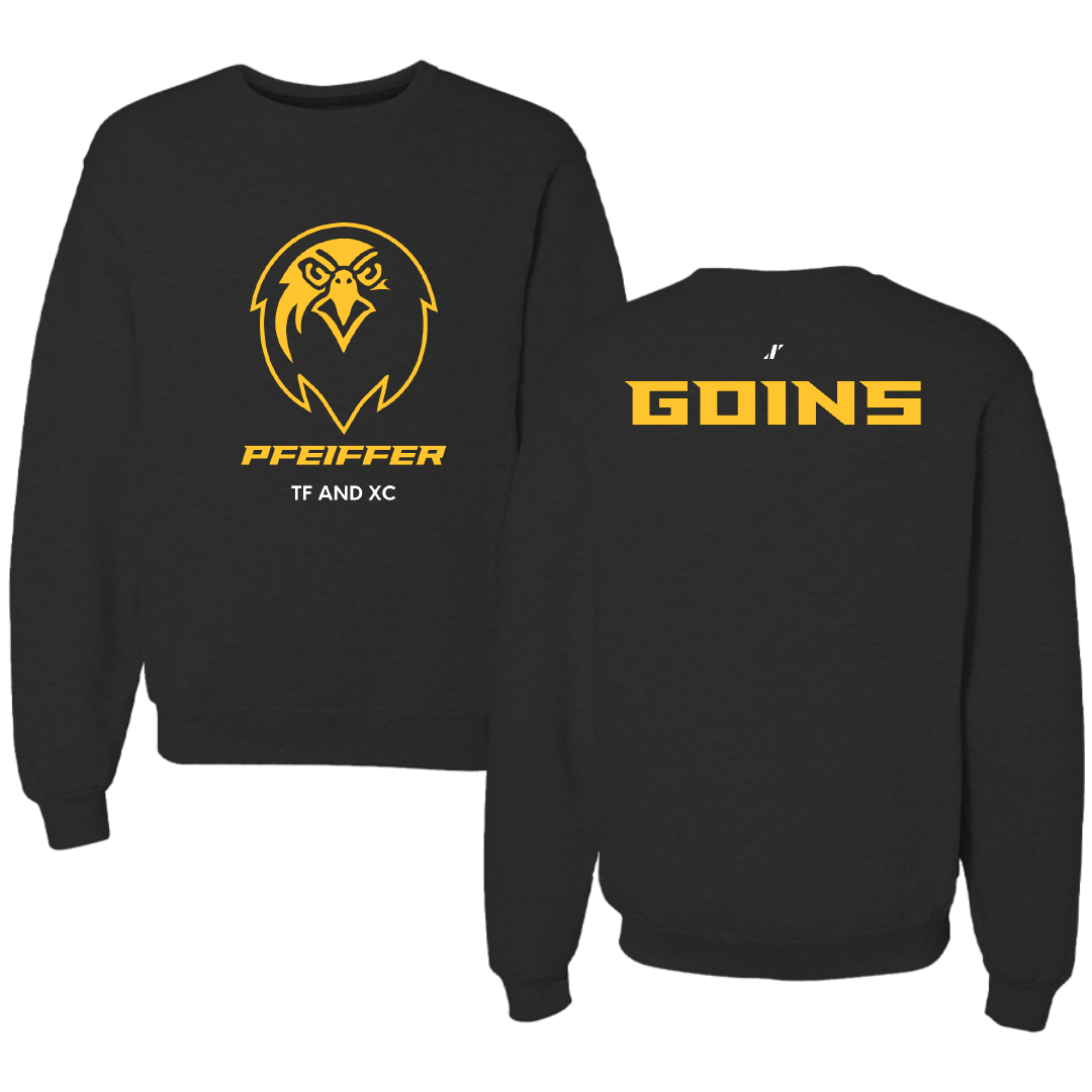 Pfeiffer University TF and XC Black Crewneck - Ge'Kayla Goins