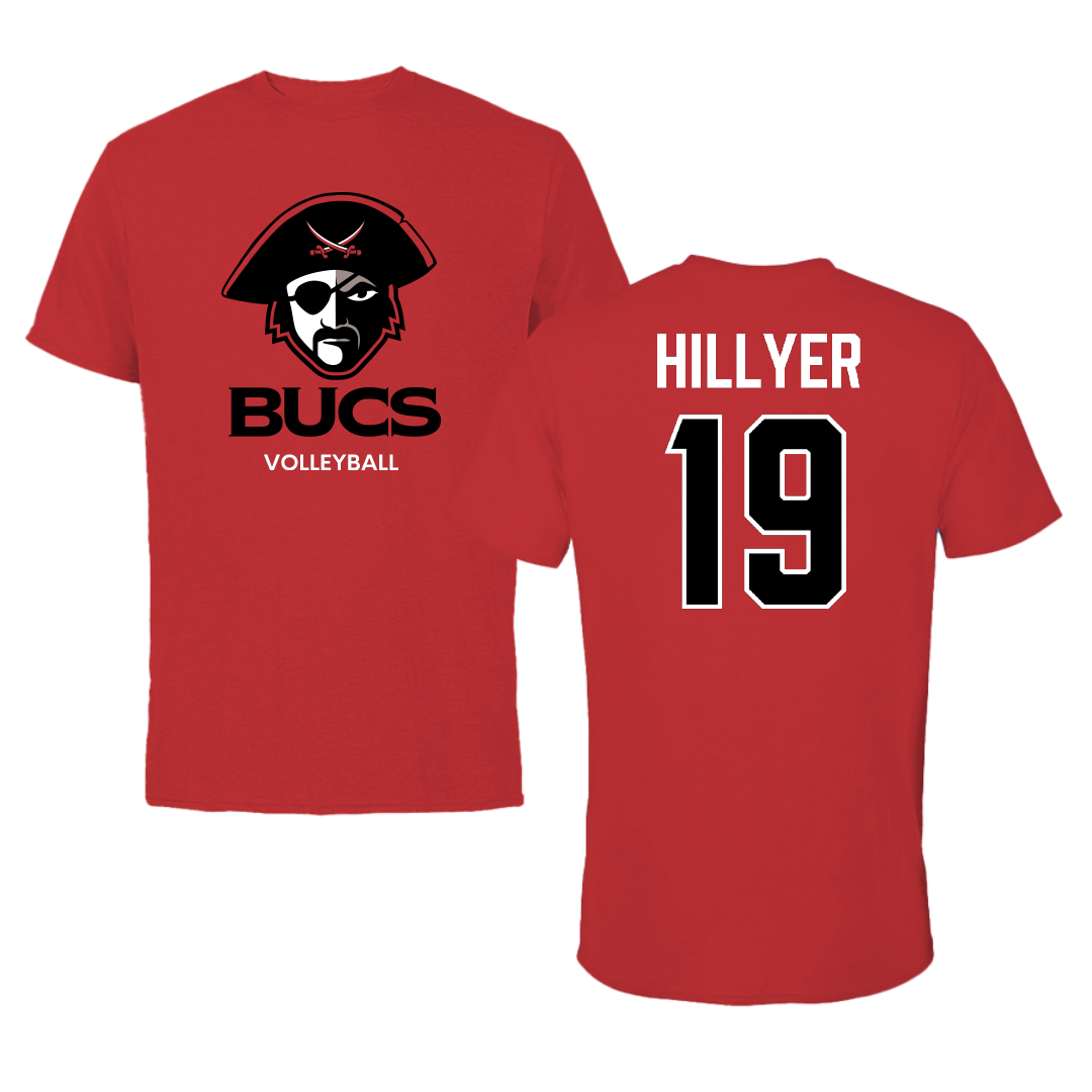 Christian Brothers University Volleyball (W) Red Performance Tee - #19 Ava Hillyer