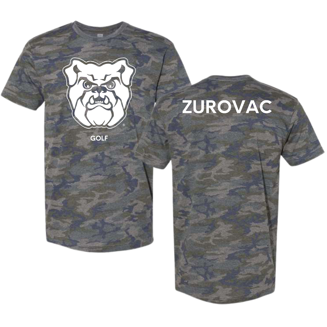 Butler University Golf (M) Vintage Camo Tee - Leo Zurovac