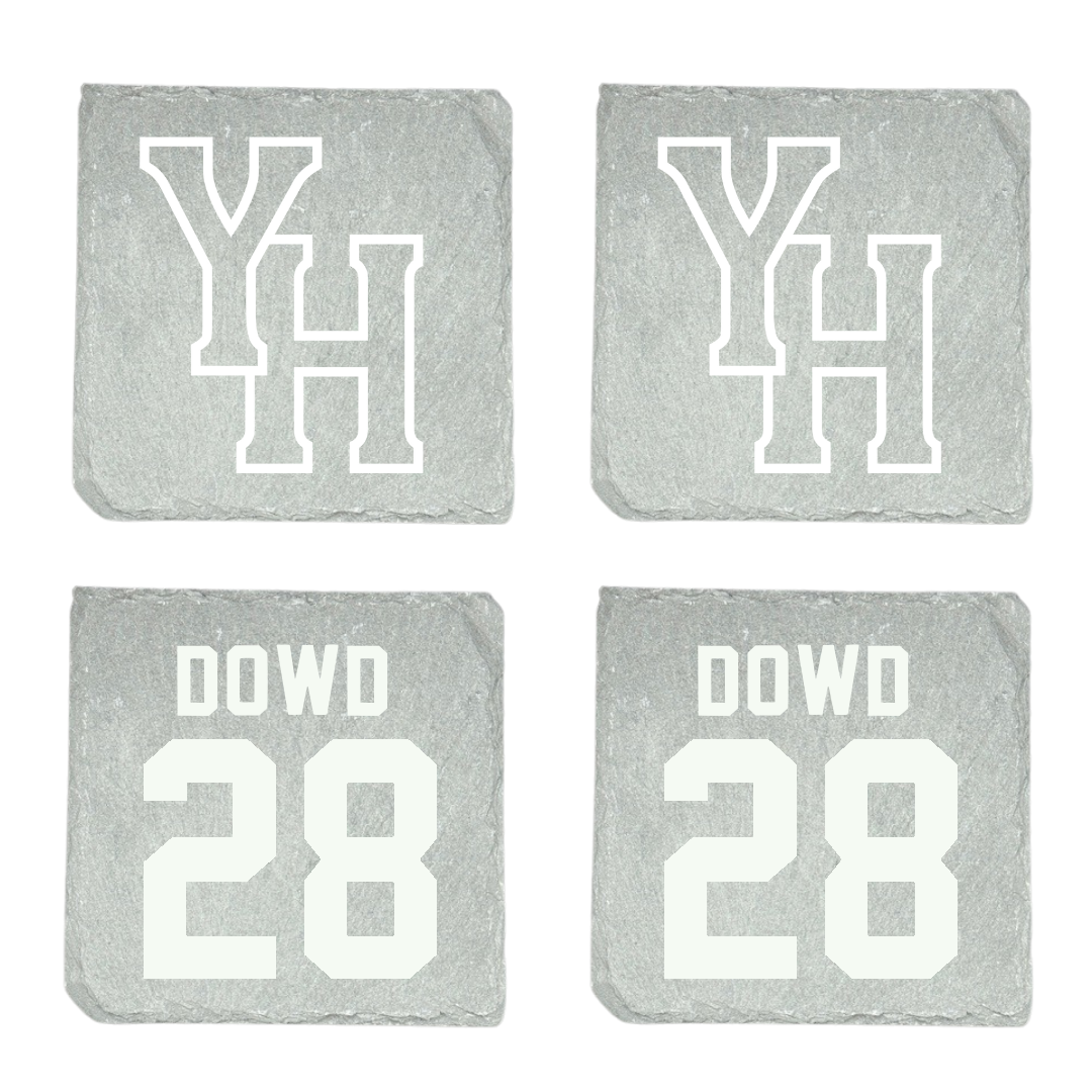 Young Harris College Baseball Stone Coaster (4 Pack)  - #28 Tommy Dowd