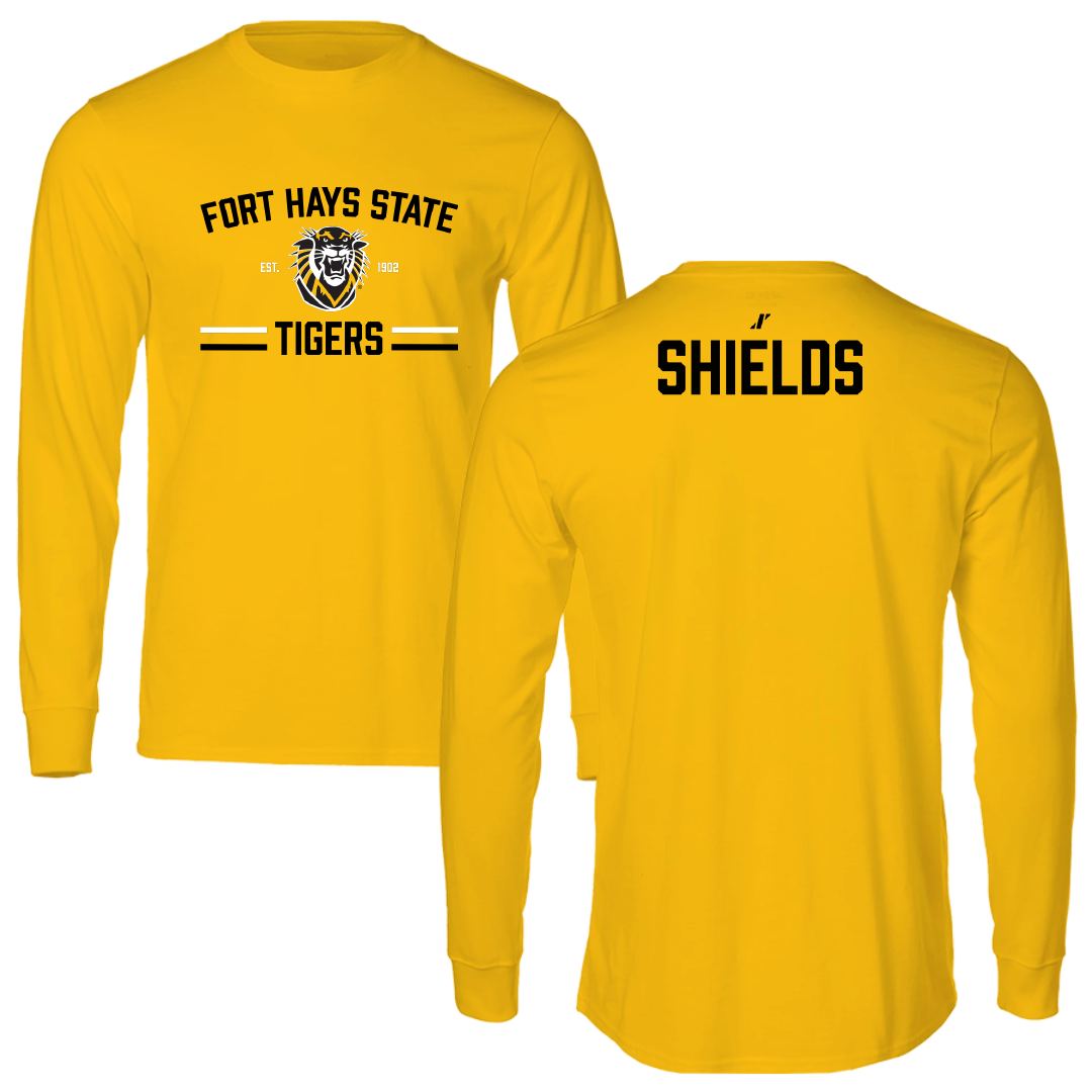 Fort Hays State University Wrestling (M) Gold General Long Sleeve - Aiden Shields