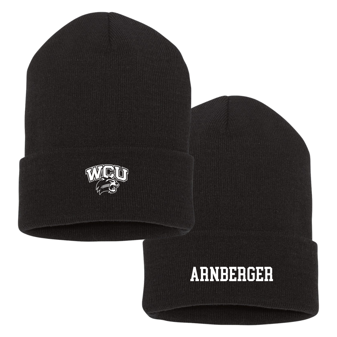 Western Carolina University Baseball Black Beanie - #20 Jacob Arnberger