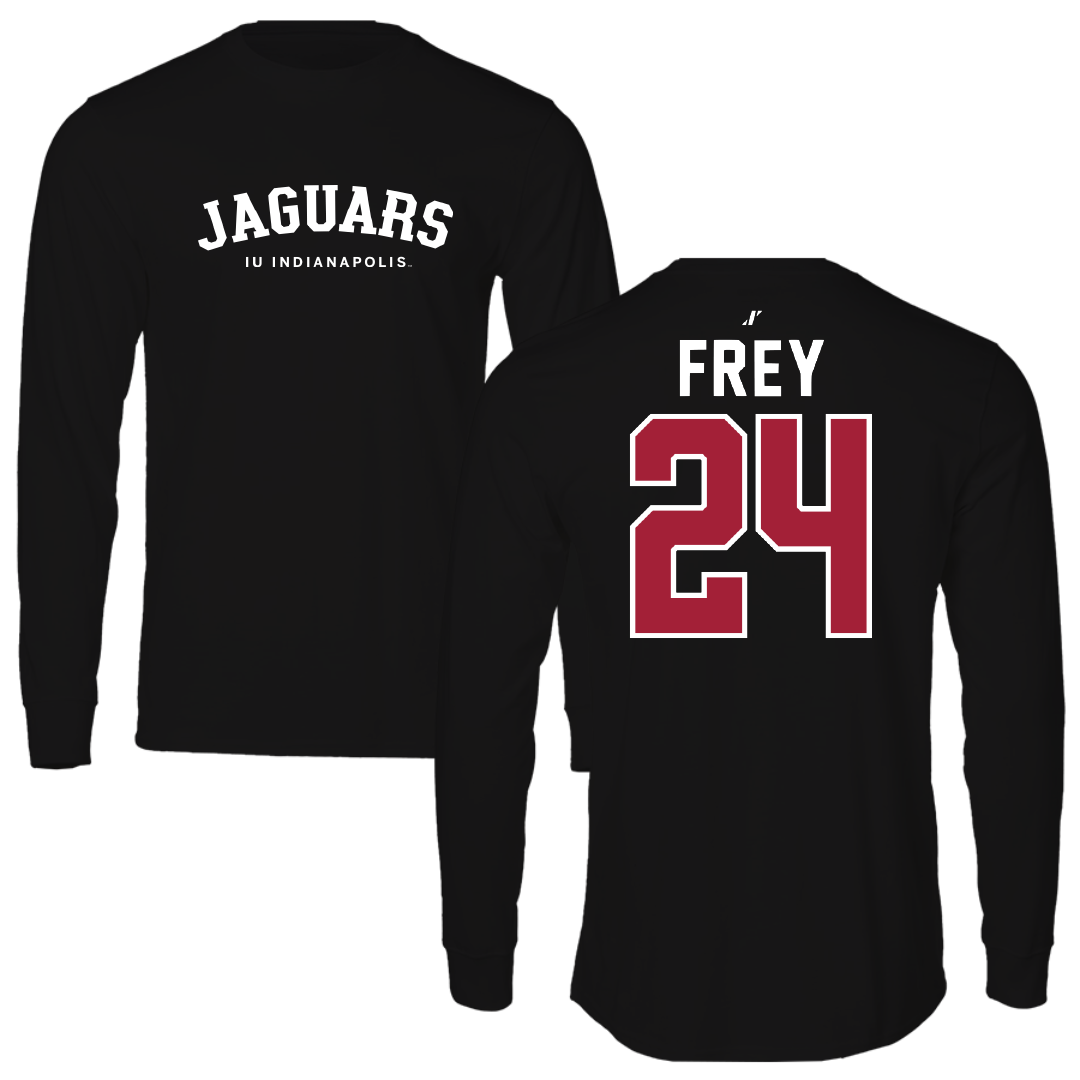 Indiana University Indianapolis Soccer Black Long Sleeve - #24 Emma Frey