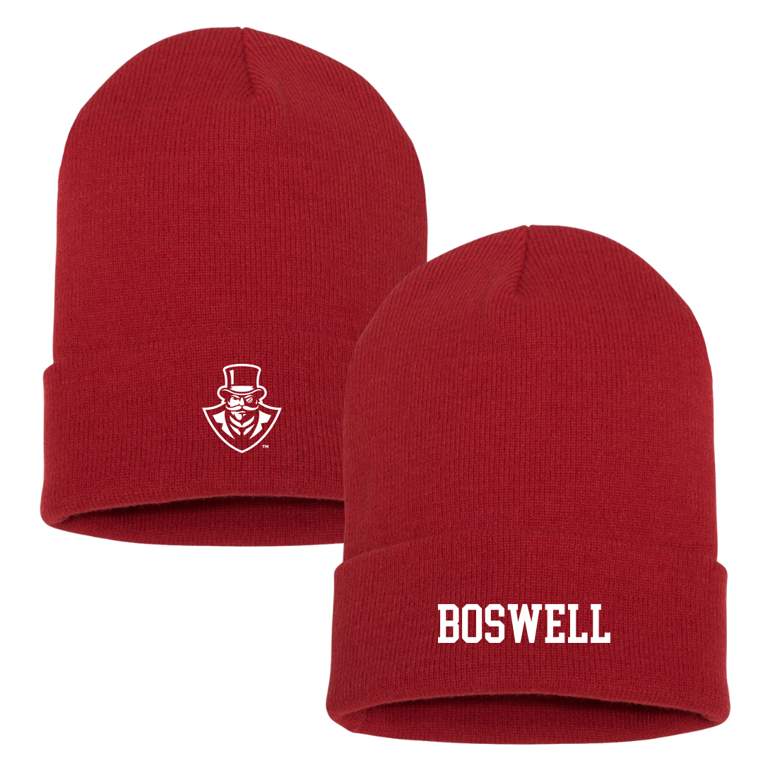 Austin Peay State University Beach Volleyball Red Beanie - #21 Ashley Boswell