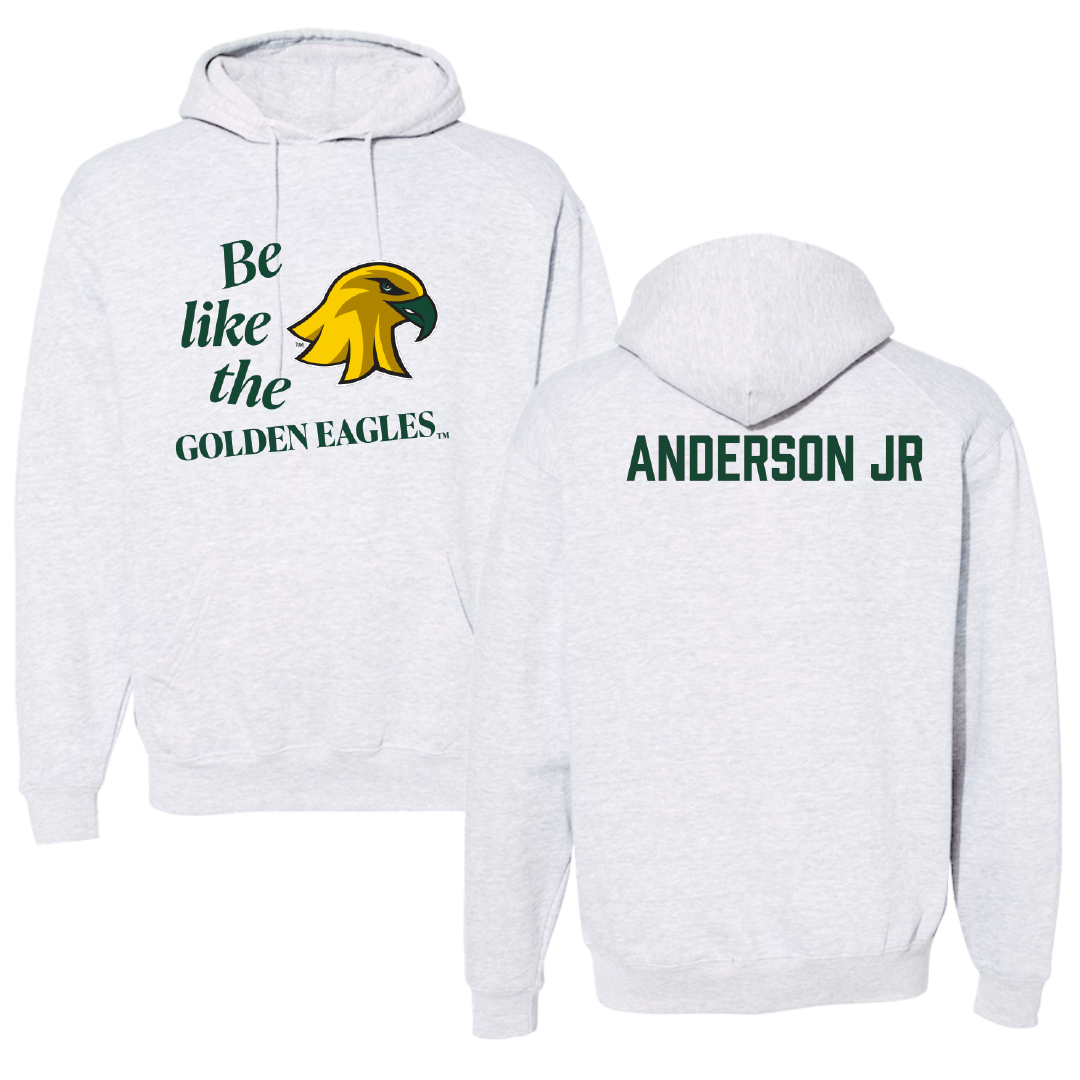 SUNY Brockport TF and XC Light Gray Be Like Us Hoodie - Calease Anderson Jr