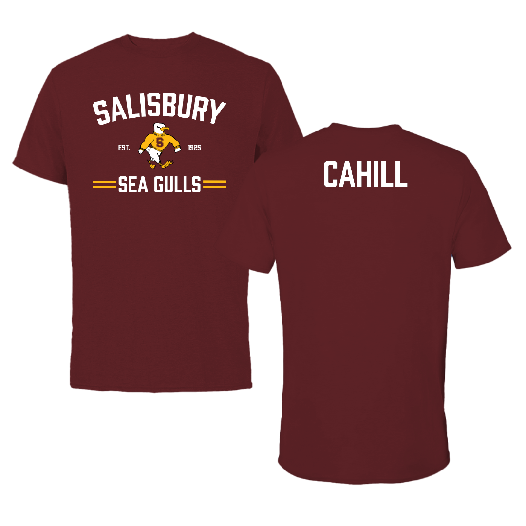 Salisbury University Golf Maroon General Performance Tee - Dominic Cahill