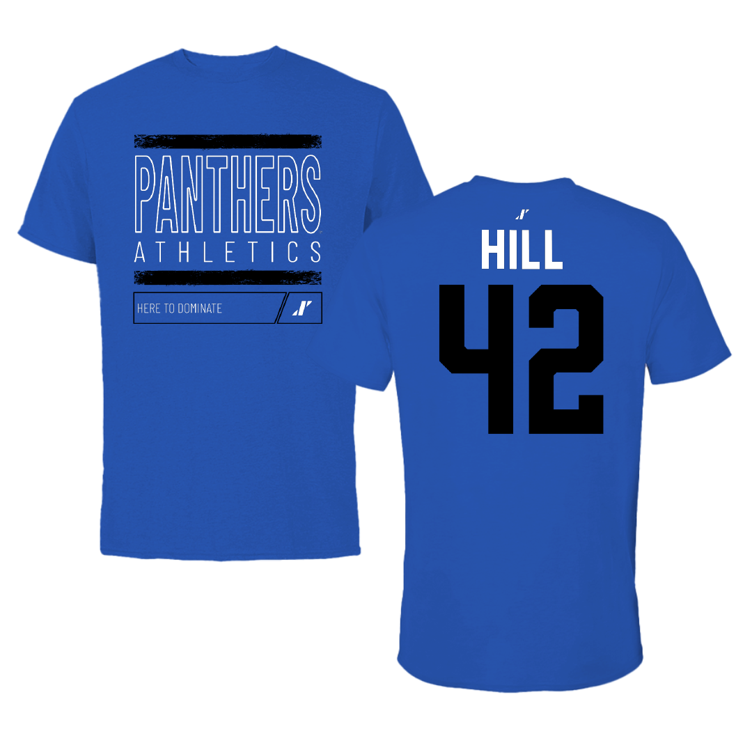 Georgia State University Softball Blue Dominate Tee - #42 Aleya Hill