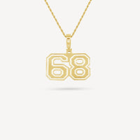 Gold Presidents Pendant and Chain - #68 Logan Beaty