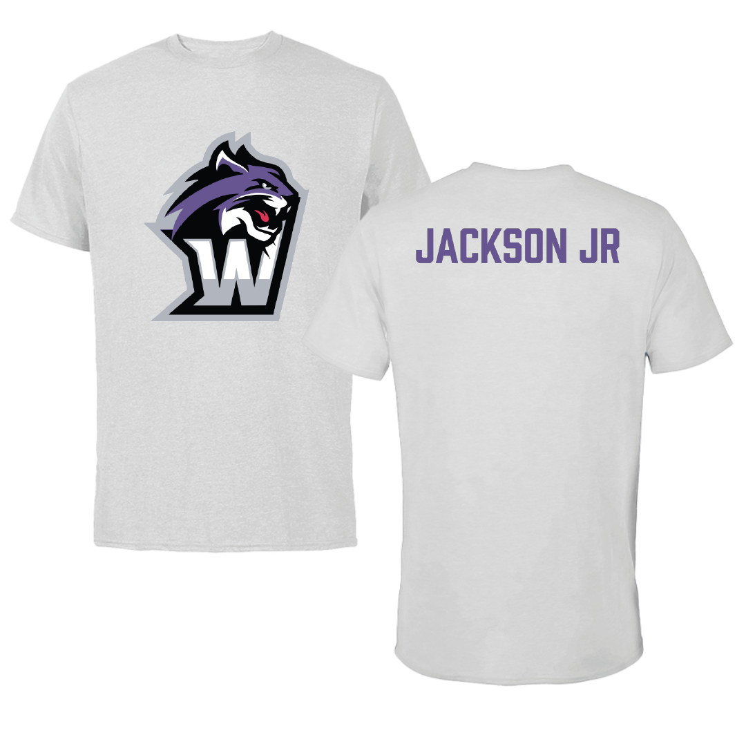 Wiley University Track Field Light Gray Tee - Ryan Jackson Jr