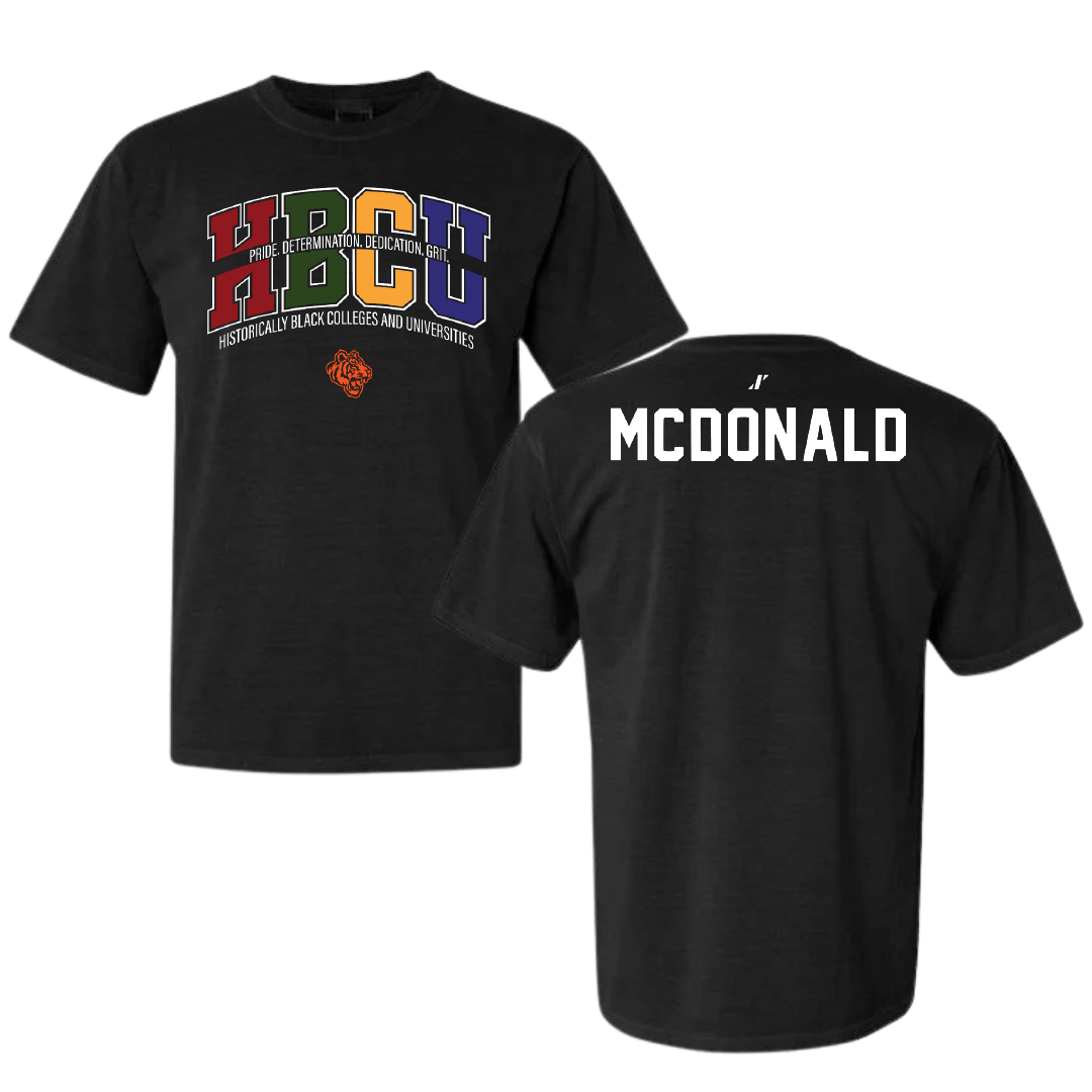 Savannah State University TF and XC Black HBCU Comfort Colors Tee - Macada McDonald