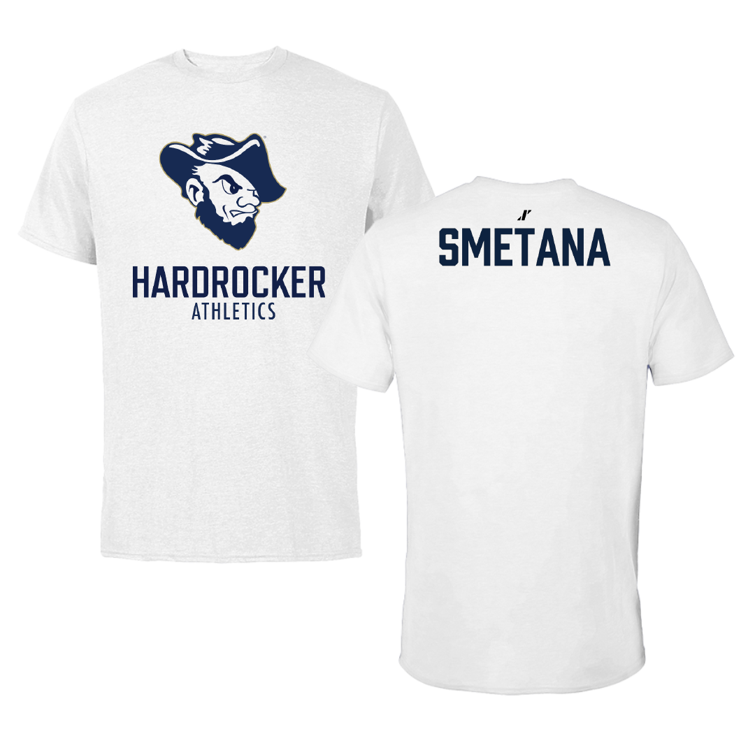 South Dakota Mines TF and XC White Performance Tee - Addison Smetana