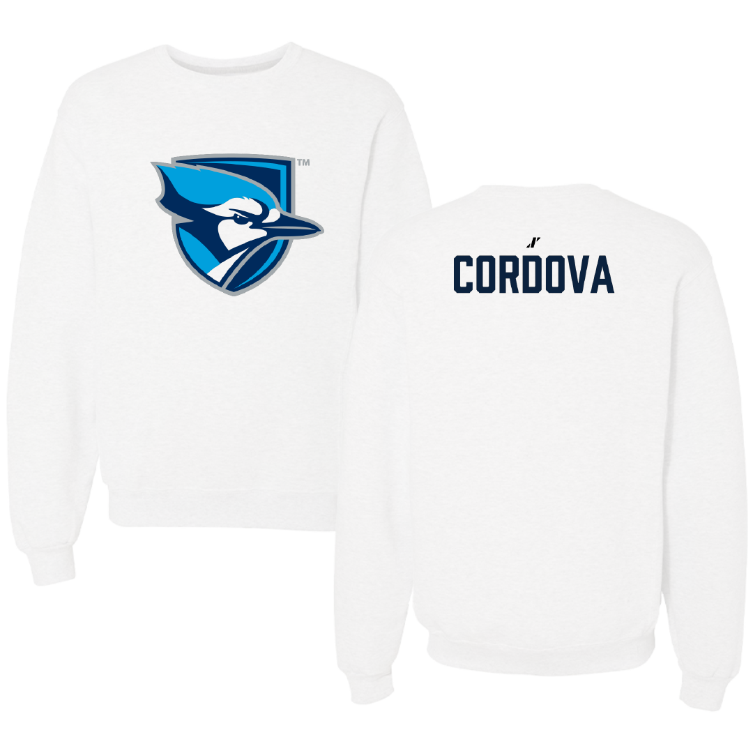 Elmhurst University Wrestling (M) White Crewneck - Alejandro Cordova
