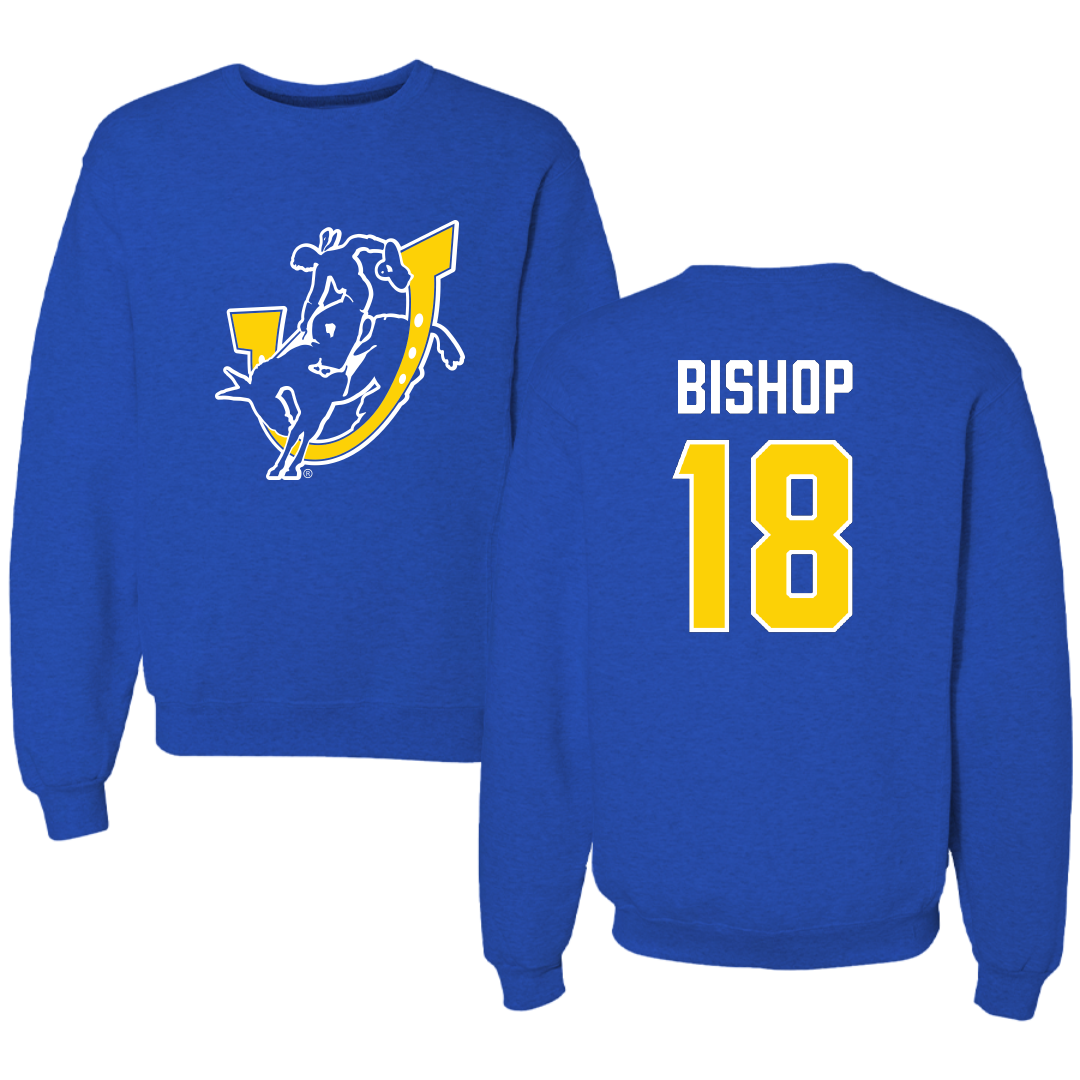 Southern Arkansas University Baseball Blue Crewneck - #18 Stetson Bishop