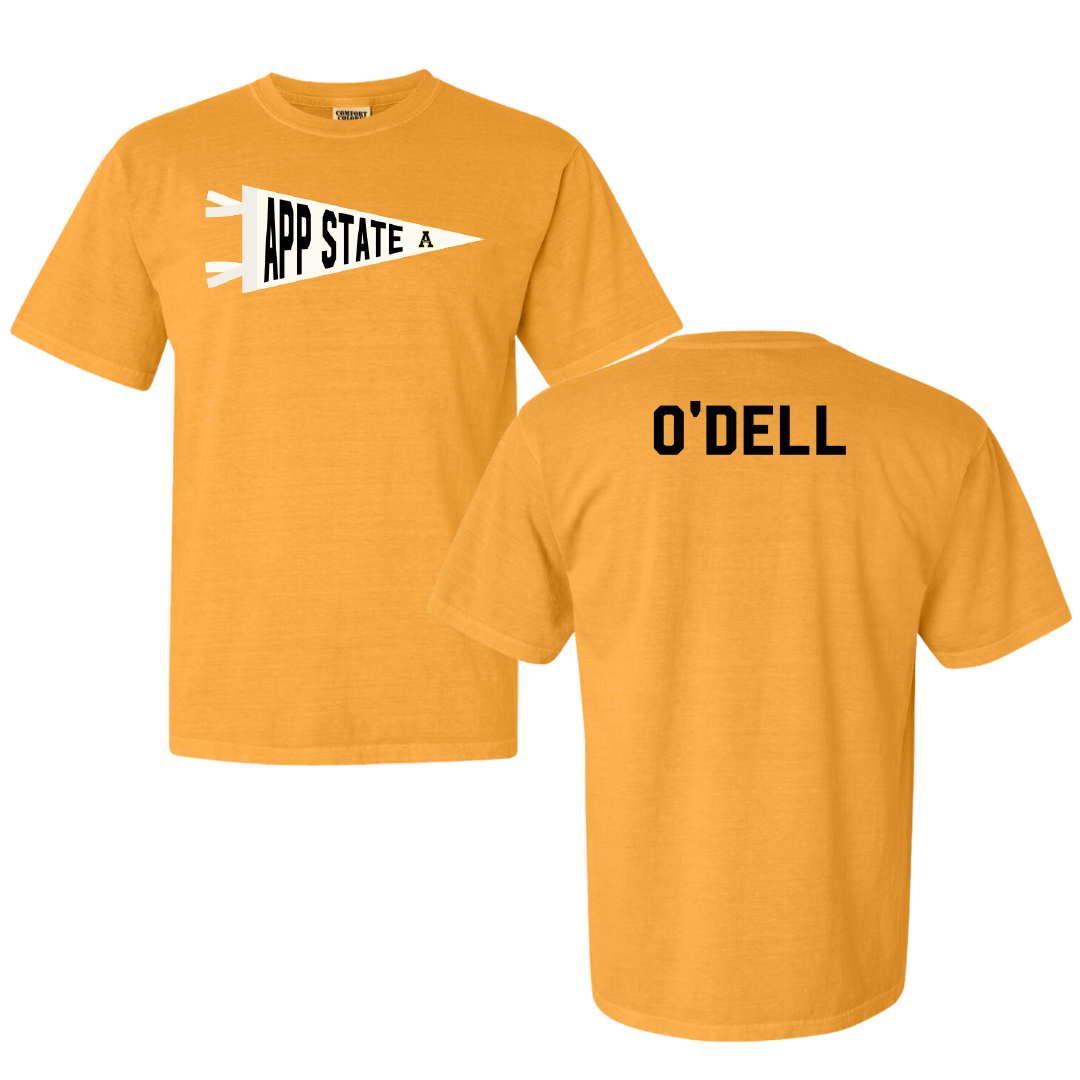 Appalachian State University Wrestling Gold Pennant Comfort Colors Tee - Kailan O'Dell