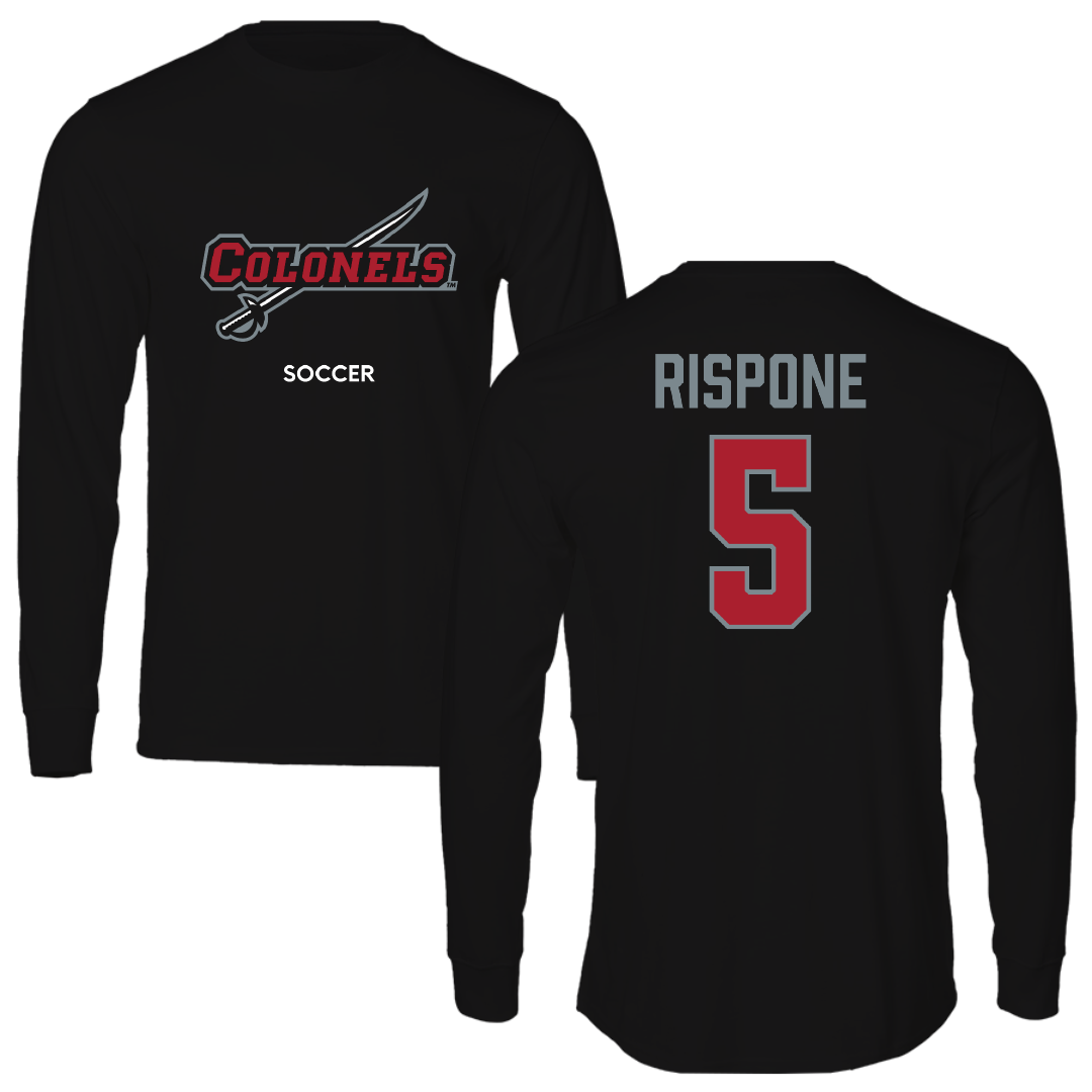Nicholls State University Soccer (W) Black Colonels Long Sleeve - #5 Angelina Rispone