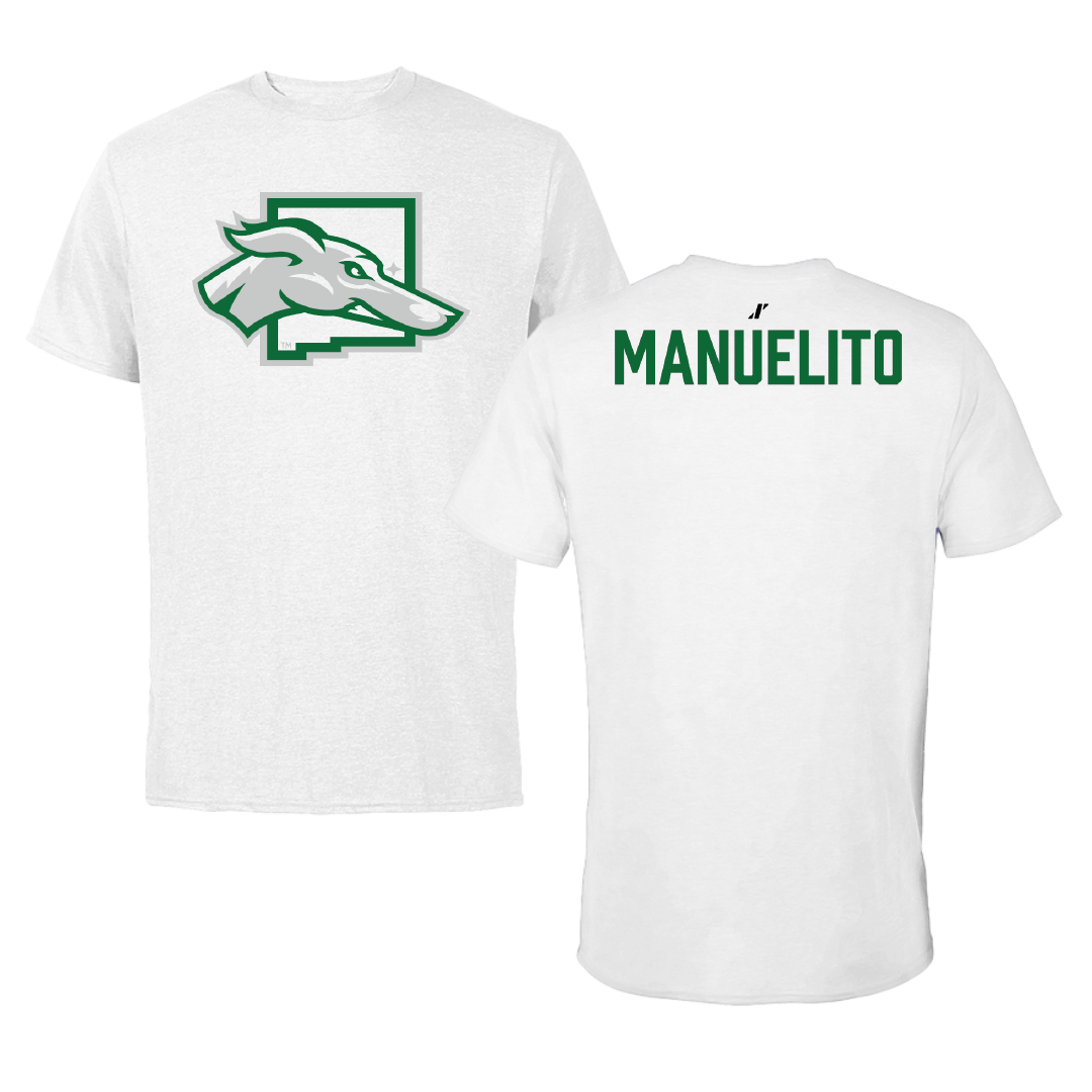Eastern New Mexico University TF and XC White Performance Tee - Madison Manuelito