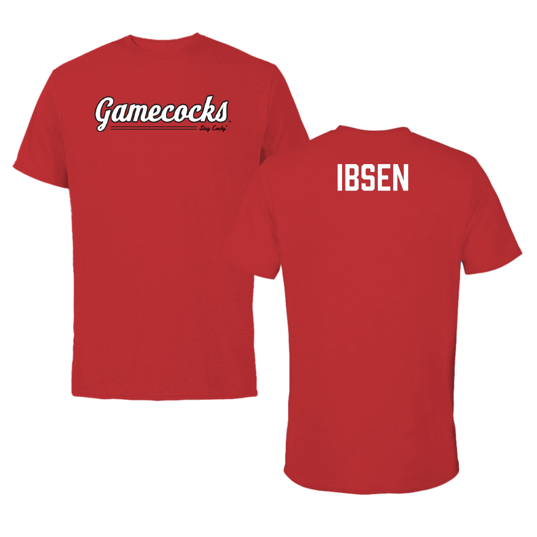 Jacksonville State University TF and XC Red General Tee - Lennon Ibsen