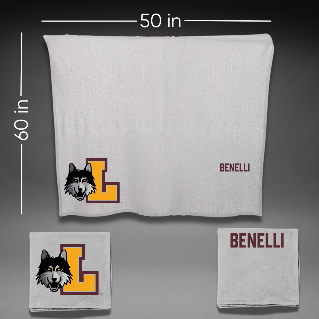 Loyola University-Chicago TF and XC Gray Blanket - Francesco Benelli