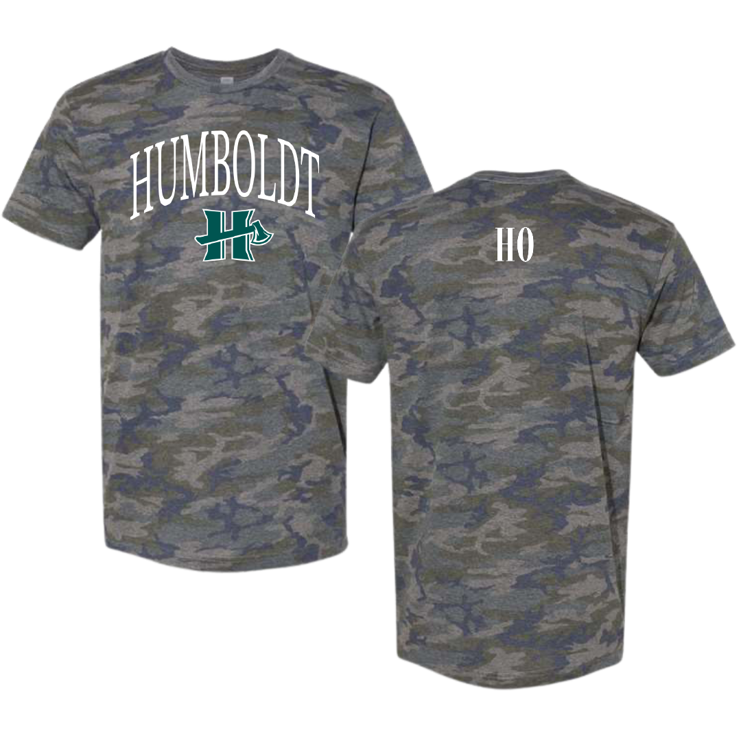 Cal Poly Humboldt Wrestling Vintage Camo Tee - Jayden Ho