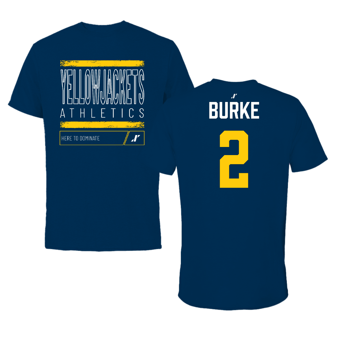 Graceland University Soccer Navy Dominate Tee - #2 Chrissie Burke