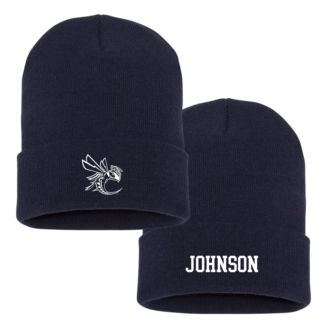 Cedarville University Basketball (M) Navy Beanie - #11 Sam Johnson