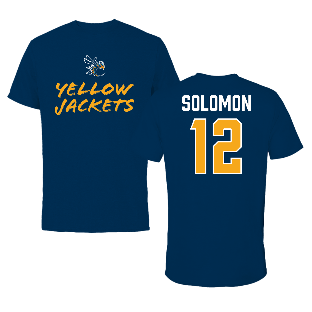 Cedarville University Basketball Navy General Performance Tee - #12 Ali Solomon
