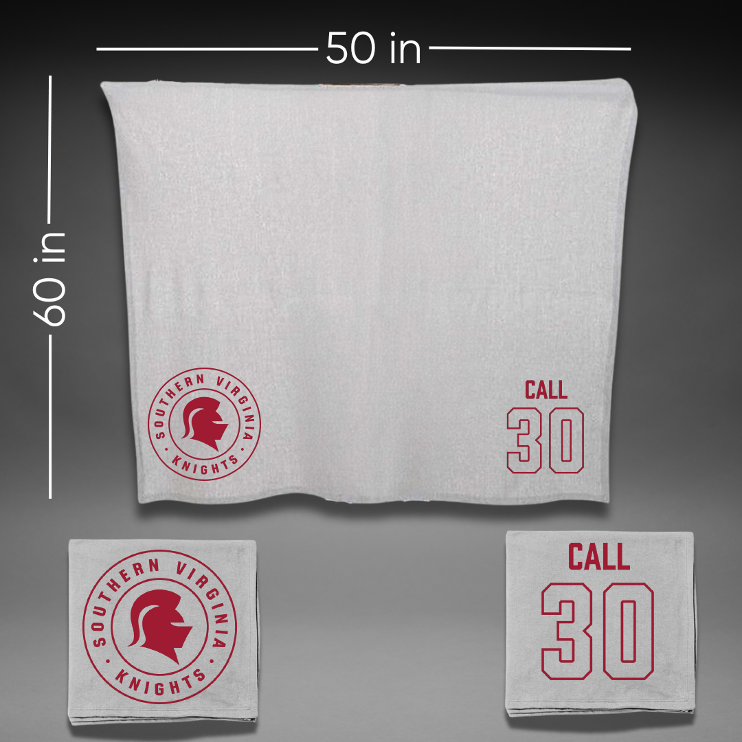 Southern Virginia University Soccer (M) Gray Blanket - #30 Dylan Call