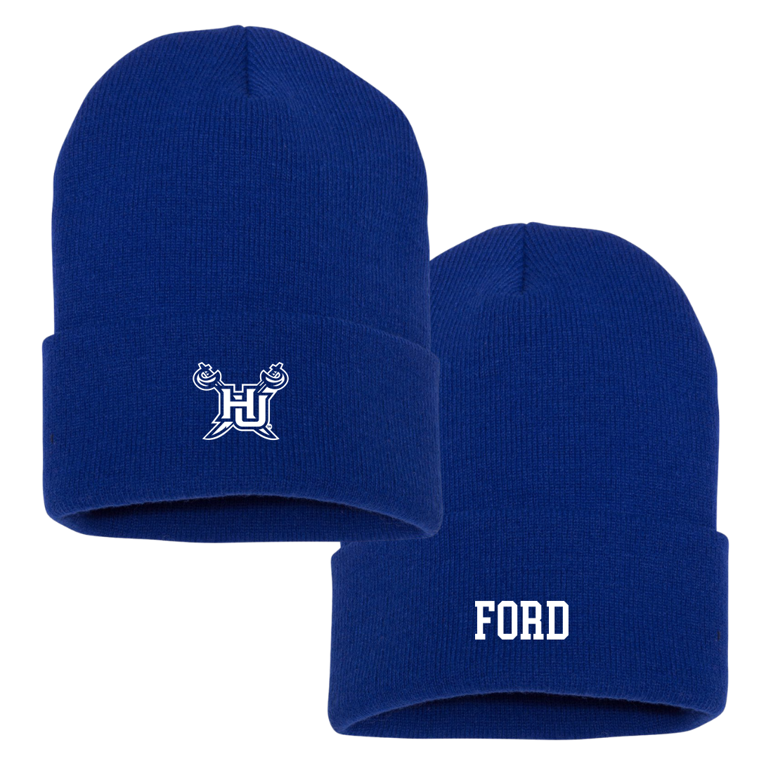 Hampton University Lacrosse (M) Blue Beanie - #7 Amaré Ford